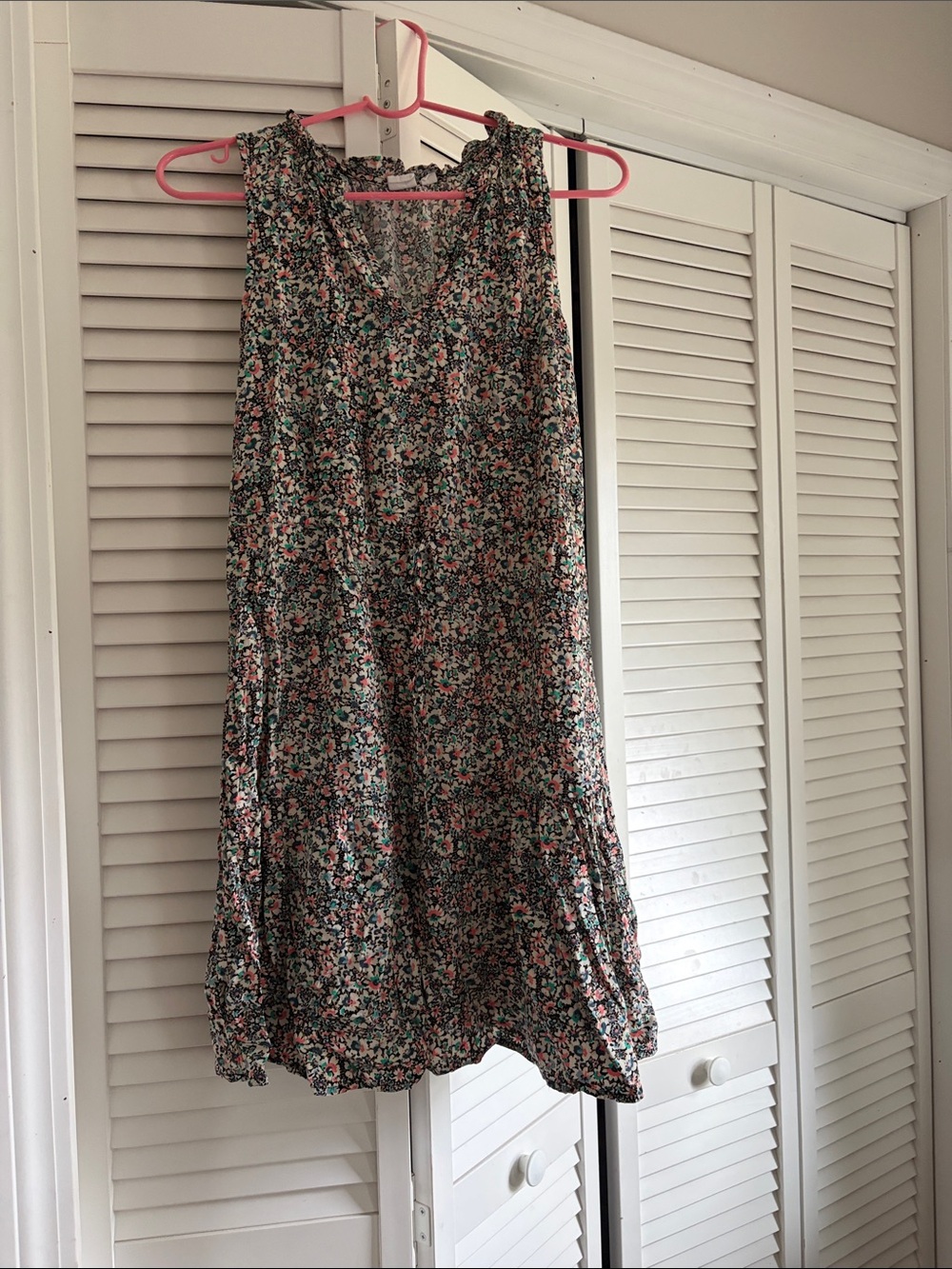 GAP Floral A-Line Skirt in Pink and Green